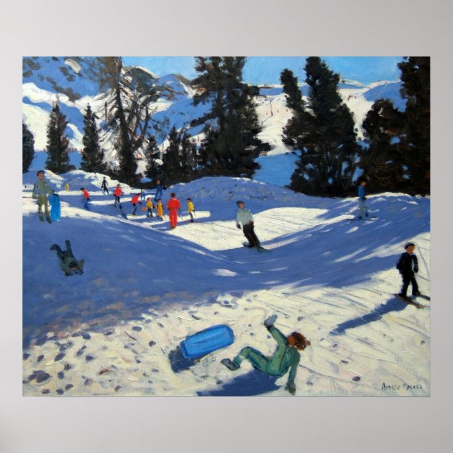 Blue Sledge Belle Plagne Poster (Framsidan)