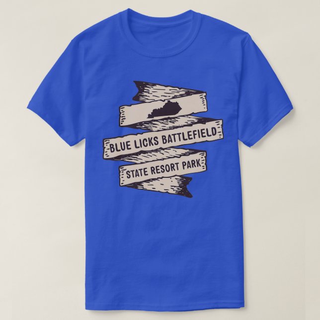 Blue Slickar Battlefield State Park Kentucky KY Vi T Shirt (Design framsida)