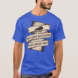 Blue Slickar Battlefield State Park Kentucky KY Vi T Shirt
