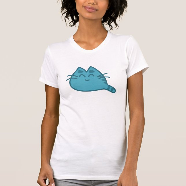 Blue Smiling Kattunge T-shirt (Framsida)