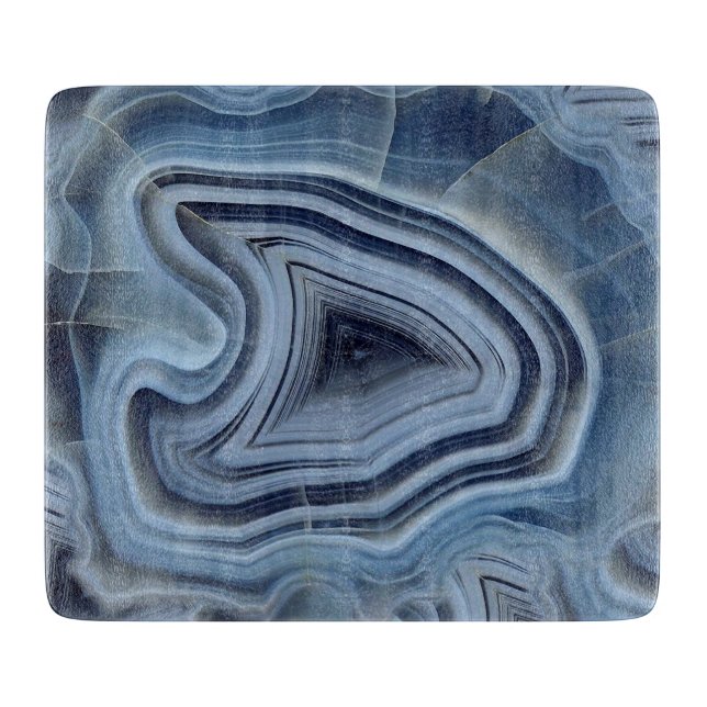 Blue Smoky Agate Geode (Framsidan)