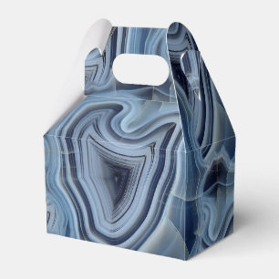 Blue Smoky Agate Geode Presentaskar