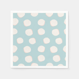 Blue Snäcka Mönster Pappersservett