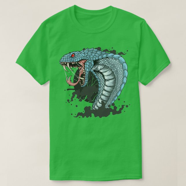 BLUE SNAKE T SHIRT (Design framsida)