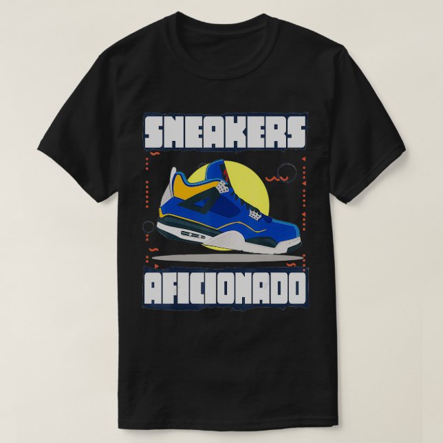 Blue Sneakers Aficionado T Shirt (Design framsida)