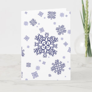 Blue Snö Helgkort