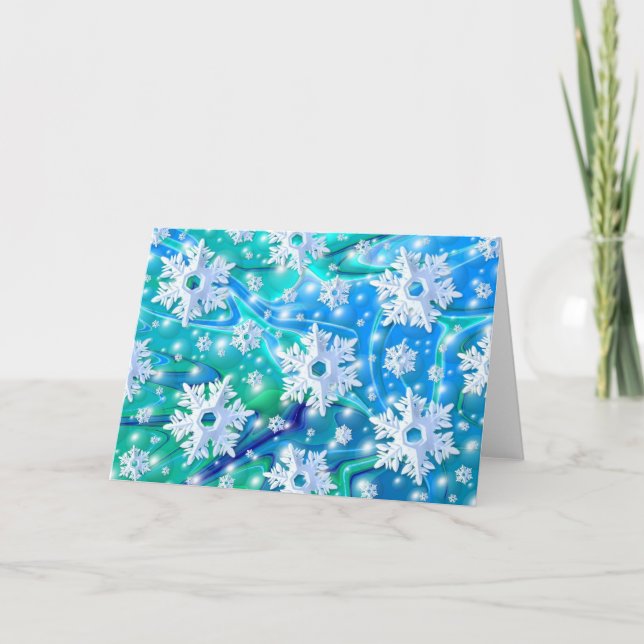 Blue Snö Helgkort (Framsida)