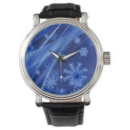 Blue Snöflingor Armbandsur
