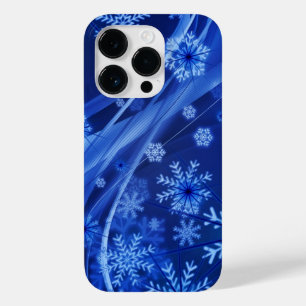 Blue Snöflingor jul Swirl