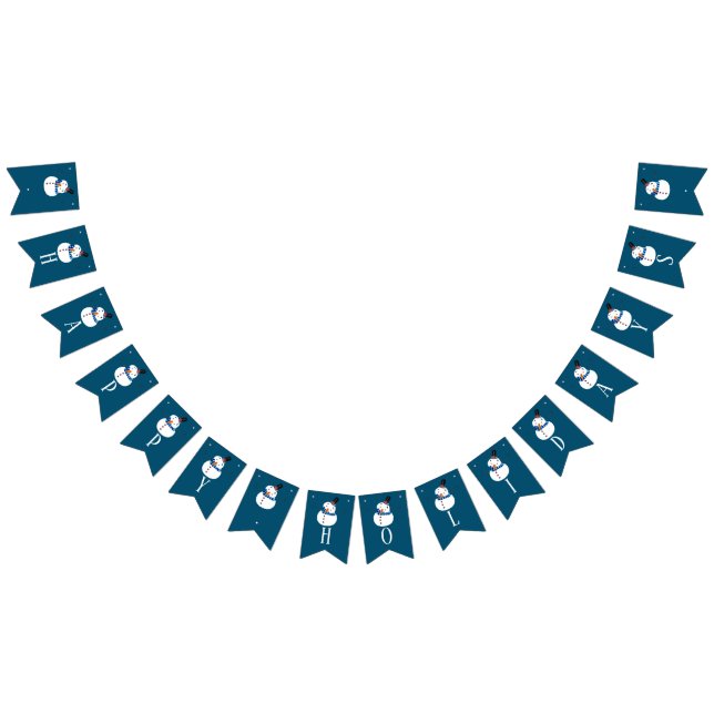 Blue Snögubbe, Glad helg Vimplar (Alla)