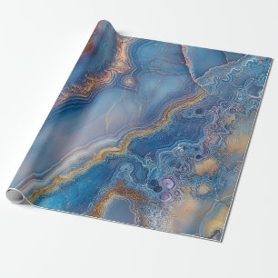 Blue Snöre Agate Presentpapper