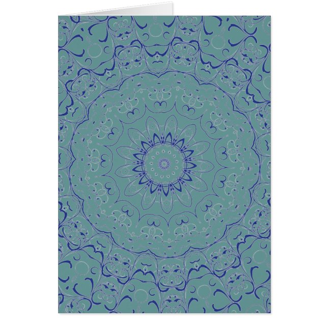 Blue Snöre Hälsningskort (Framsidan)