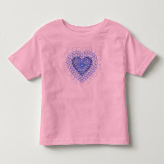 Blue Snöre Heart Girls Shirt T-shirt