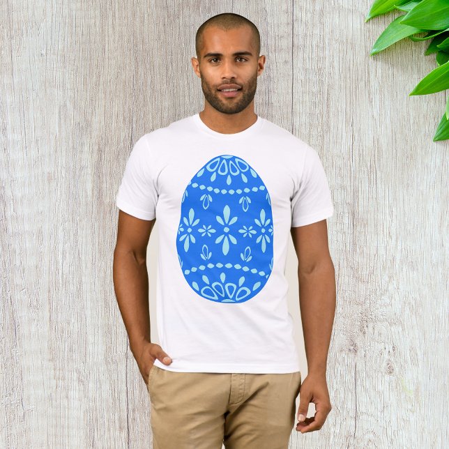 Blue Snöre Påskägg Manar T-Shirt (Skapare uppladdad)