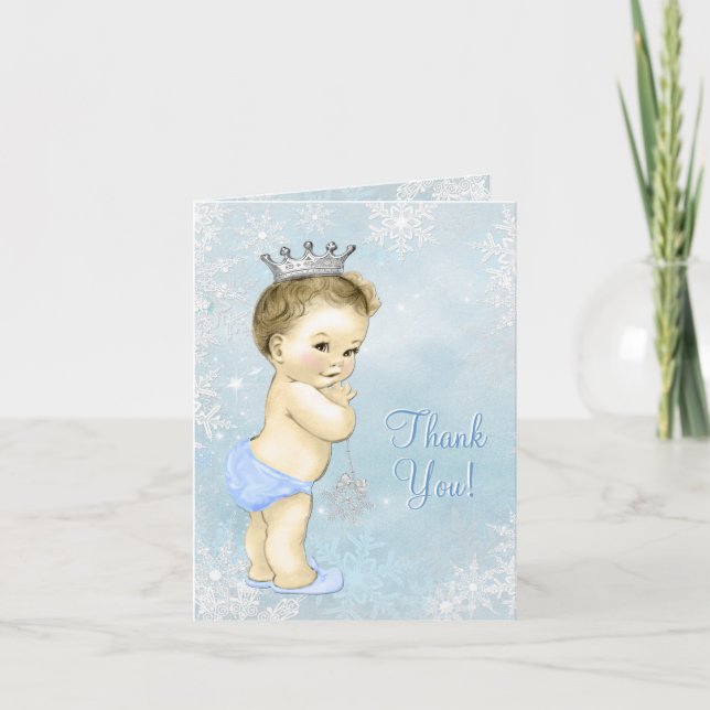 Blue Snowflake Boy Shower Tack (Framsida)