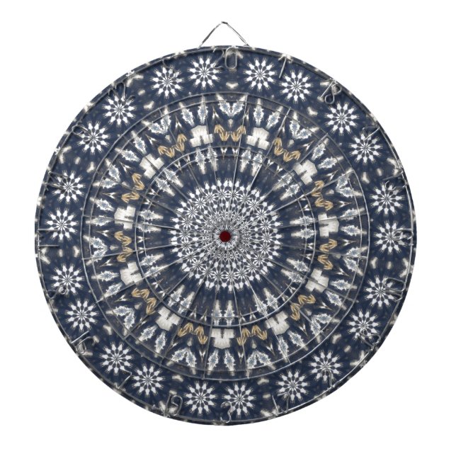 Blue Snowflake Kaleidoscope Piltavla (Framsidan)