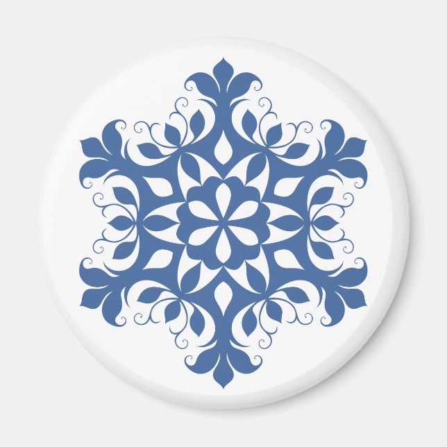 Blue Snowflake Magnet (Framsidan)