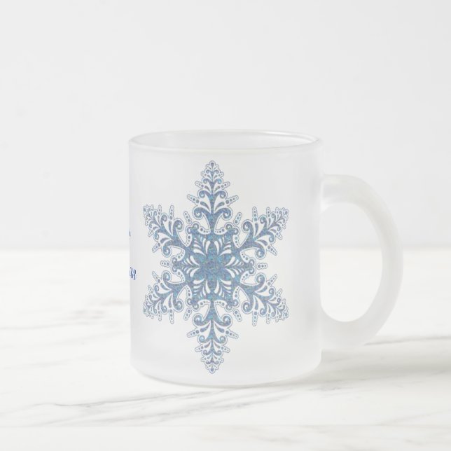 Blue Snowflake Mugg (Höger)