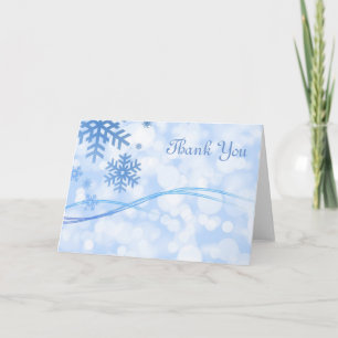 Blue Snowflake Tackkort