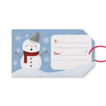 Blue Snowy Himlar Snögubbe God jul