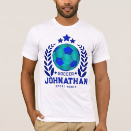 Blue Soccer Team Emblem | Gifts For Men T Shirt