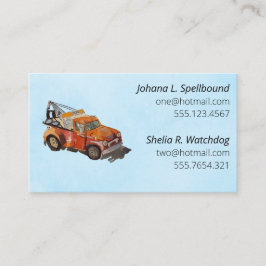 Blue Social introduction calling card-wrecker Visitkort