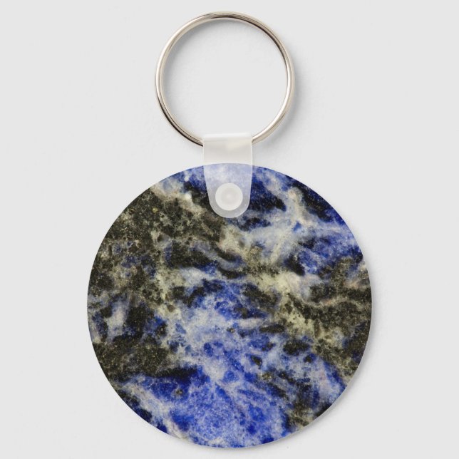 Blue Sodalite Nyckelring (Framsida)
