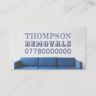 Blue Soffa, Removal Company Visitkort