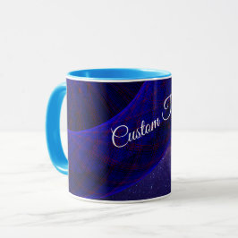 Blue Space Donuts Geometric Coffee Mug Mugg