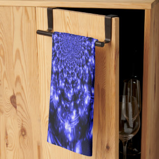Blue Sparkling Lights Kökshandduk