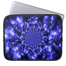 Blue Sparkling Lights Laptop Fodral