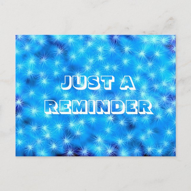 Blue Sparle Vykort (Framsida)