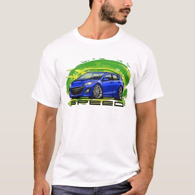 Blue_Speed3 Tee Shirt (Framsida)