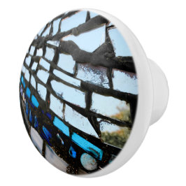 Blue Spegel Mosaic Knopp