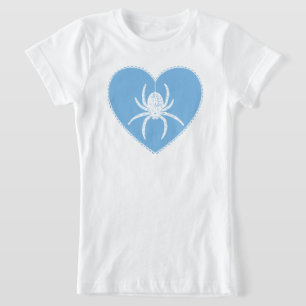 Blue Spider Heart T-Shirt