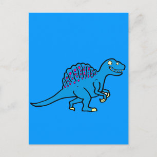 Blue Spinosaurus Vykort