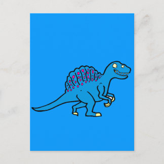 Blue Spinosaurus Vykort