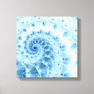 Blue Spiral Canvas