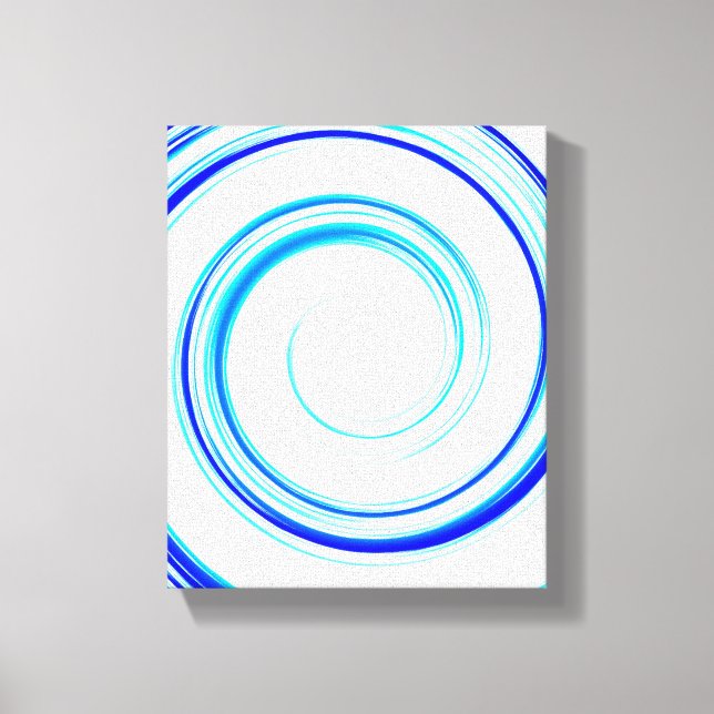 Blue Spiral Canvastryck (Framsida)