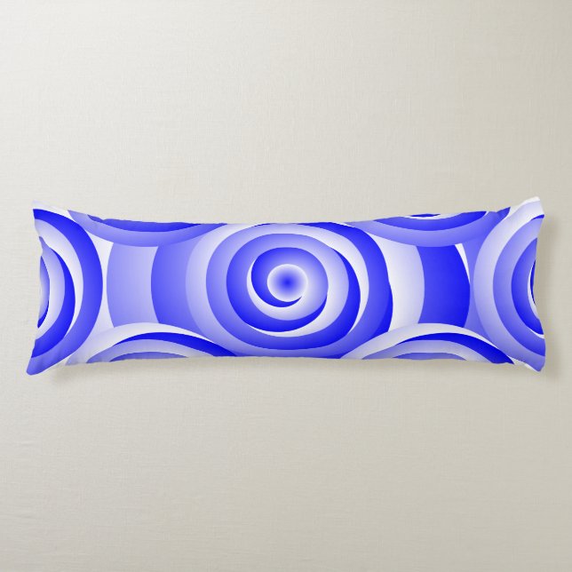 Blue Spiral Illusion av Kenneth Yoncich Kroppskudde (Framsidan)