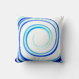 Blue Spiral Kudde