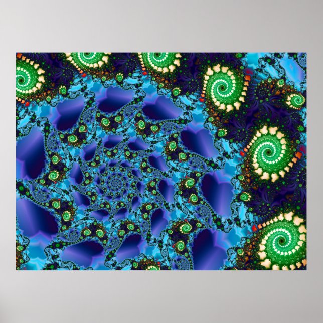 Blue Spiral Poster (Framsidan)