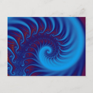 Blue Spiral Vykort