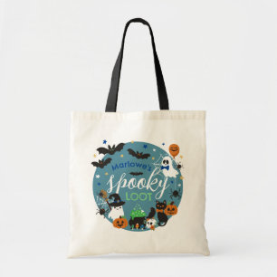 Blue Spöken Fladdermus Spooky Loot Boys Halloween Tygkasse