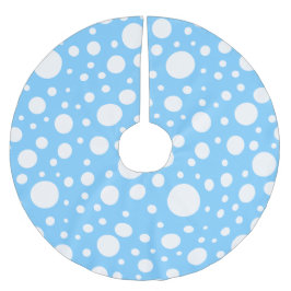 Blue Spots Träd Skirt Julgransmatta Borstad Polyester