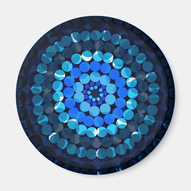 Blue Spotty Spots. Magnet (Framsidan)