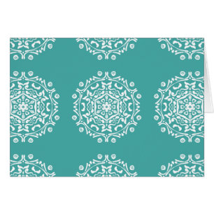 Blue Spruce Mandala Hälsningskort