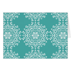 Blue Spruce Mandala Hälsningskort