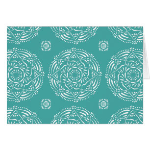 Blue Spruce Mandala Hälsningskort