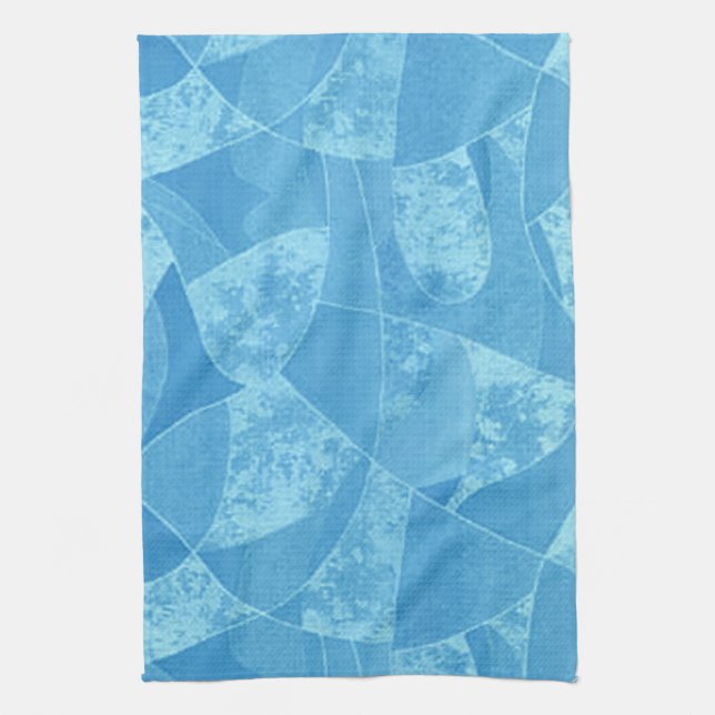 Blue Stain Glass Kitchen Towel Kökshandduk (Vertikal)